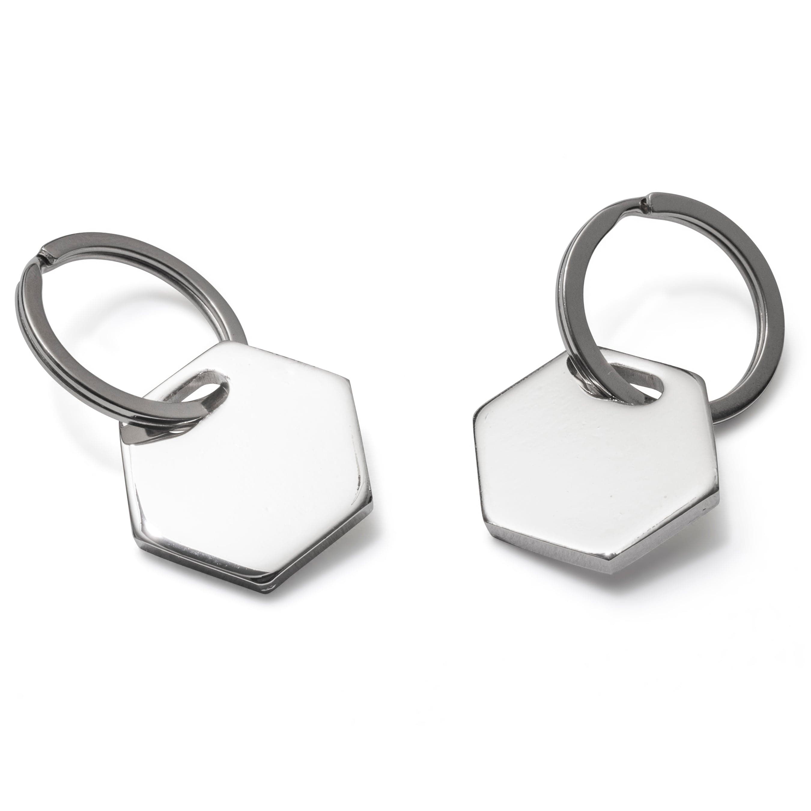 2x Hexagonal Key Fobs