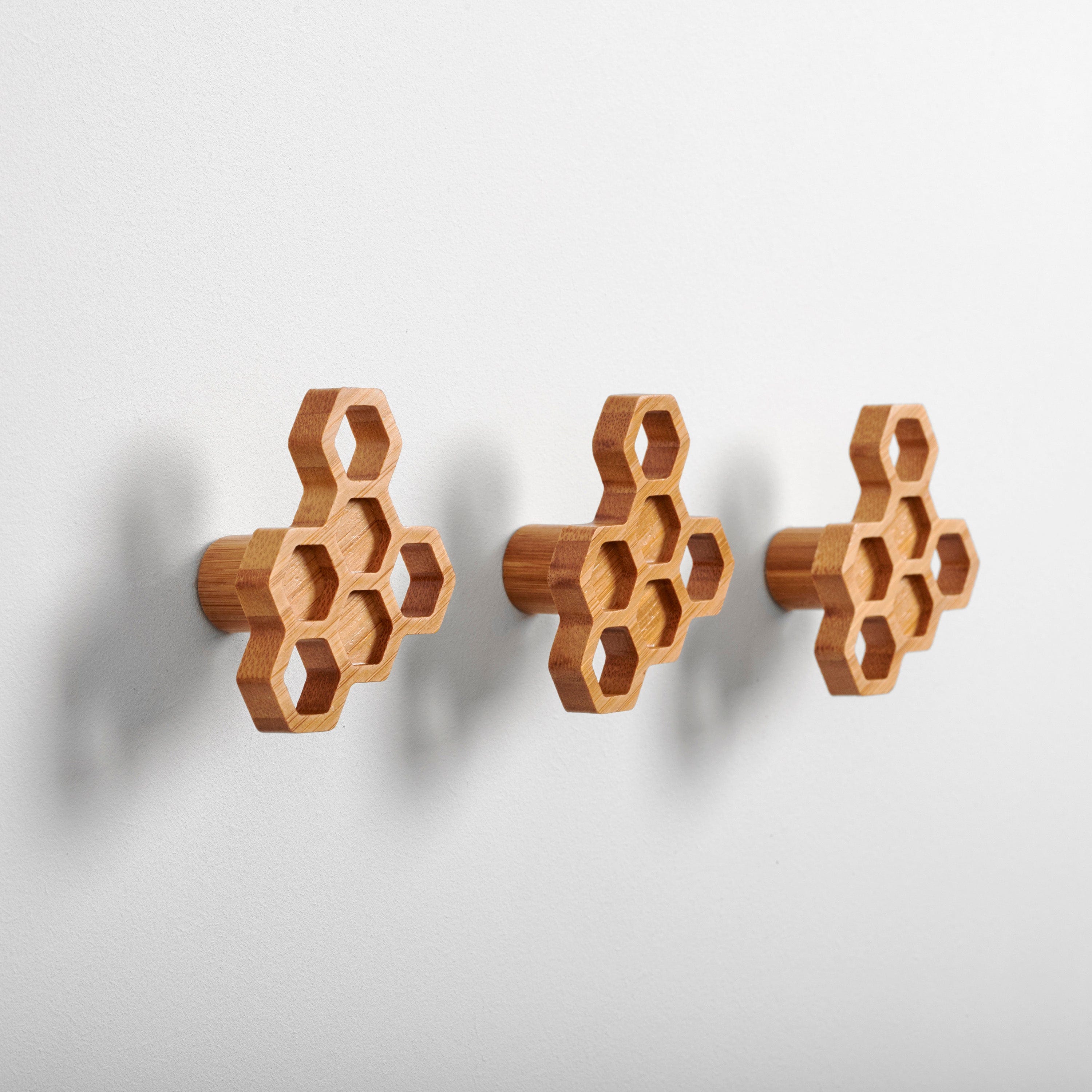 Honeycomb Wall Hooks (Set of 3)