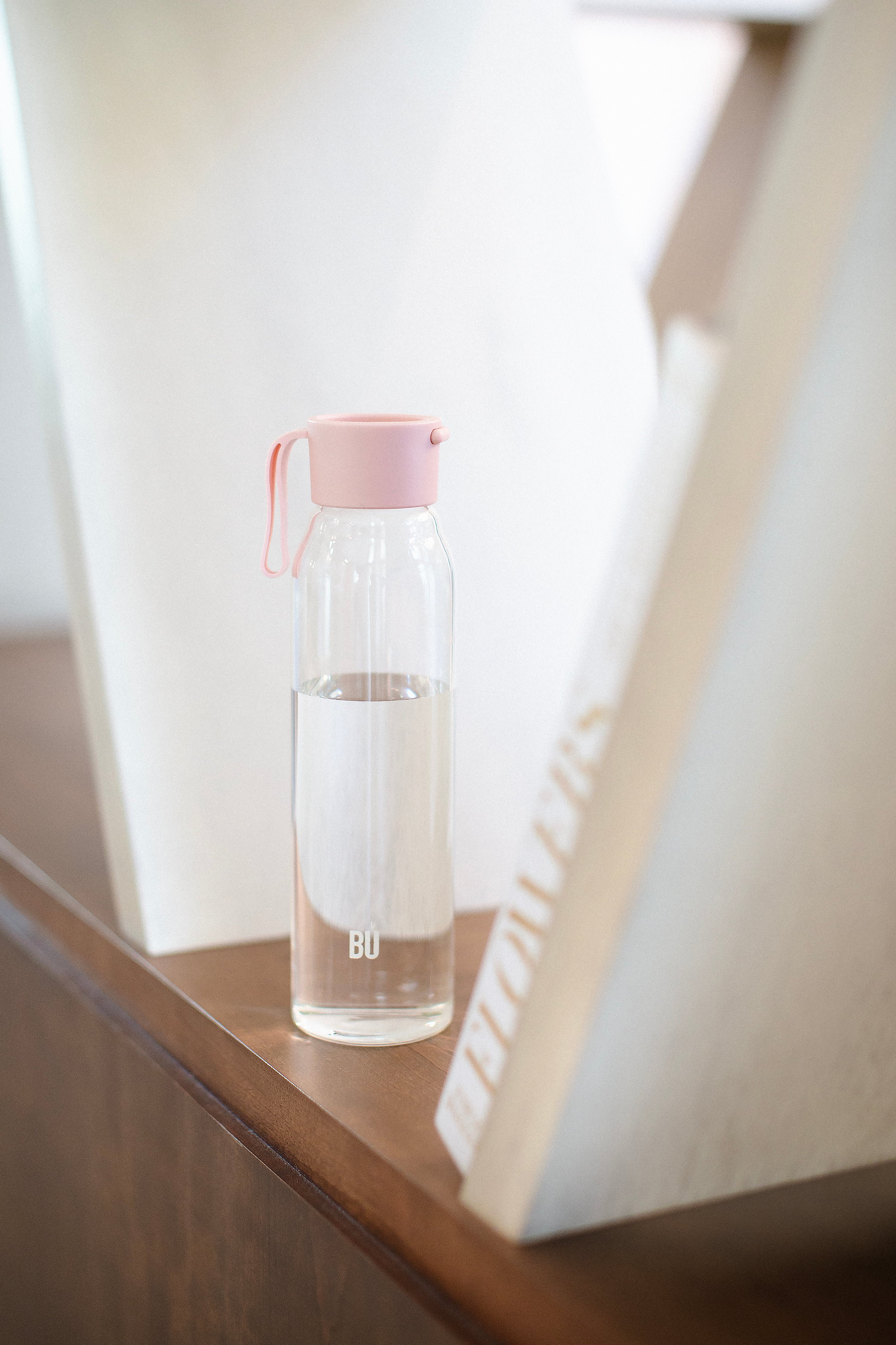 BU Water – 700ml Reusable Glass Bottle with Optional Charcoal Filter