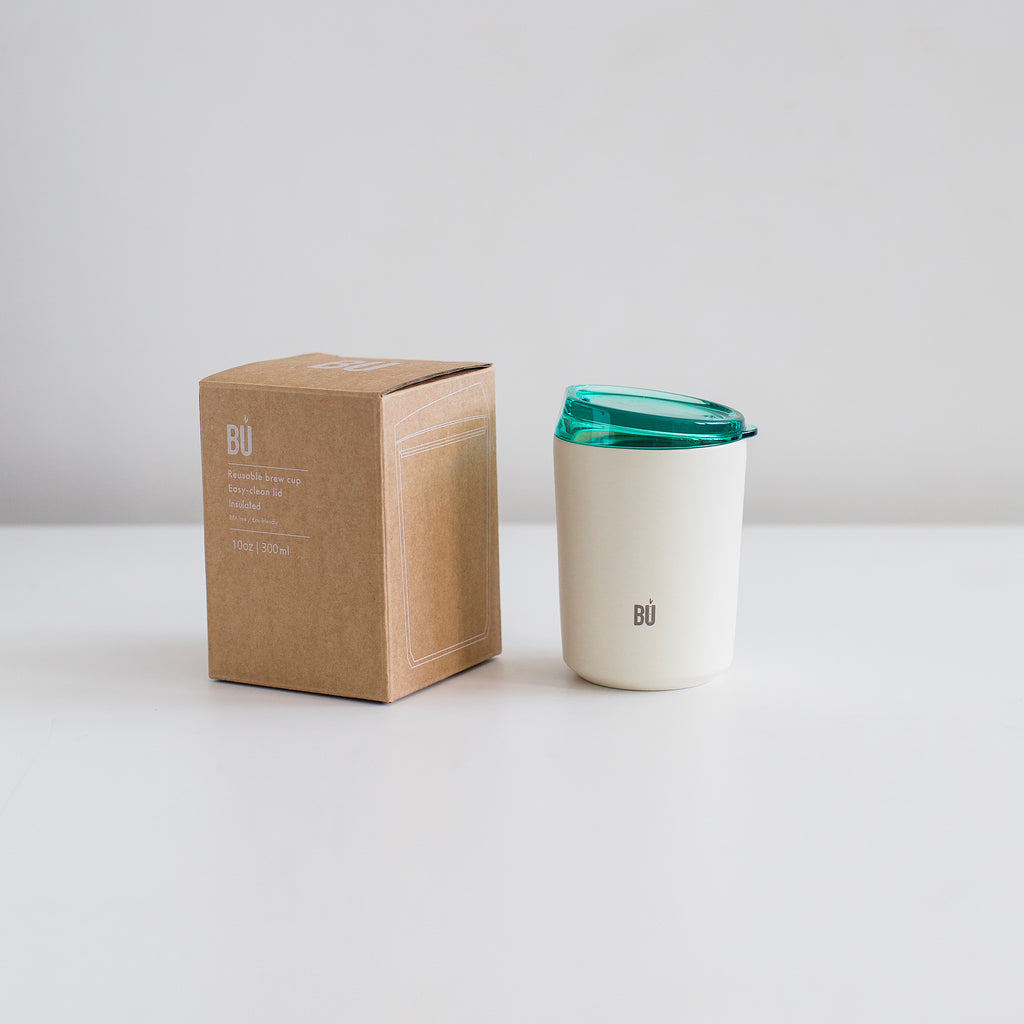 BU Brew – 300ml Insulated Stainless Steel Coffee Mug with Splash-Proof Lid
