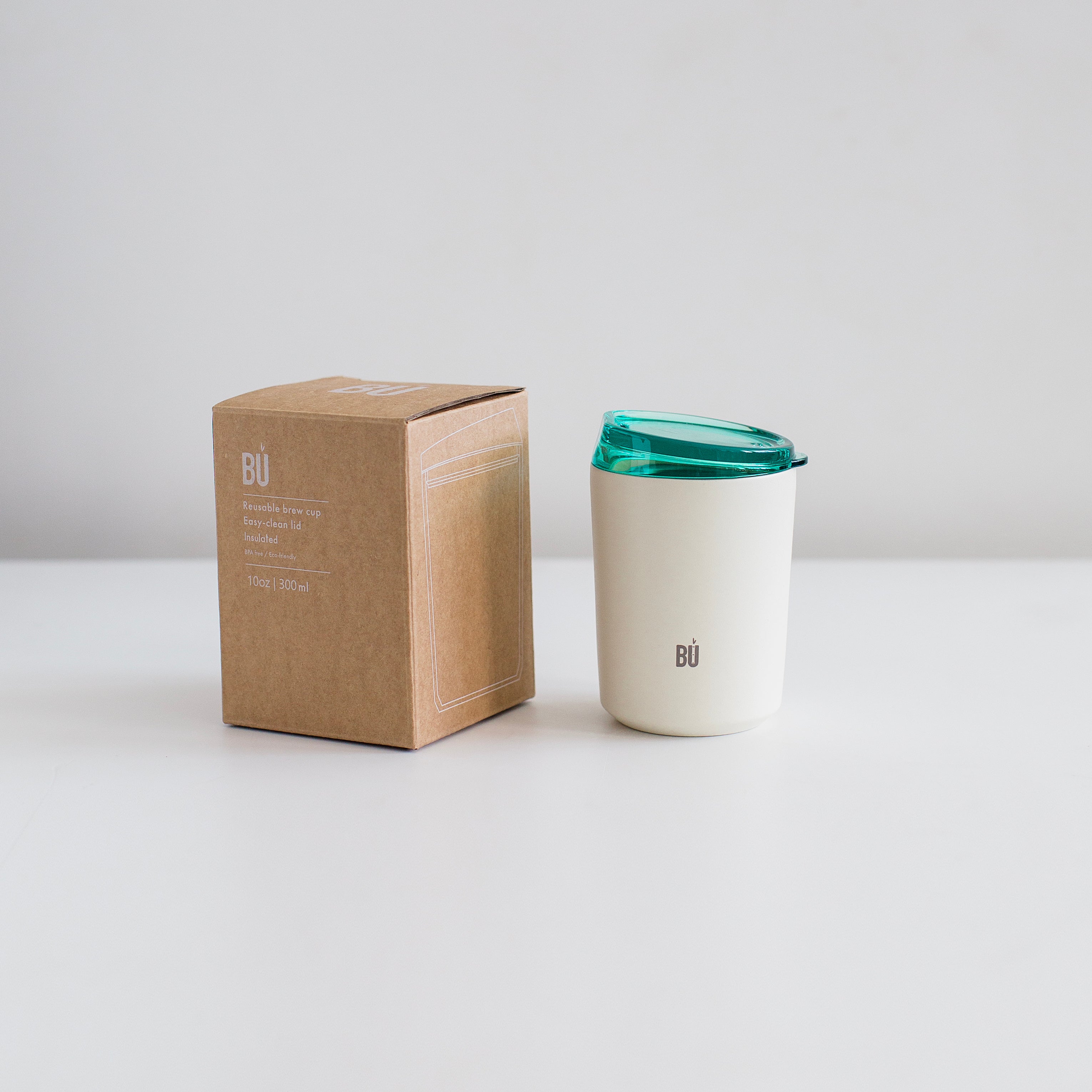 BU Brew – 300ml Insulated Stainless Steel Coffee Mug with Splash-Proof Lid