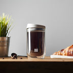 BU Brew – Double-Walled Glass Coffee Cup (8oz, 12oz, 16oz)