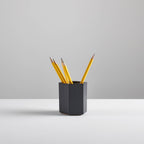 3 x Hexagonal Bamboo Desk Pots – Sustainable Planters & Organizers