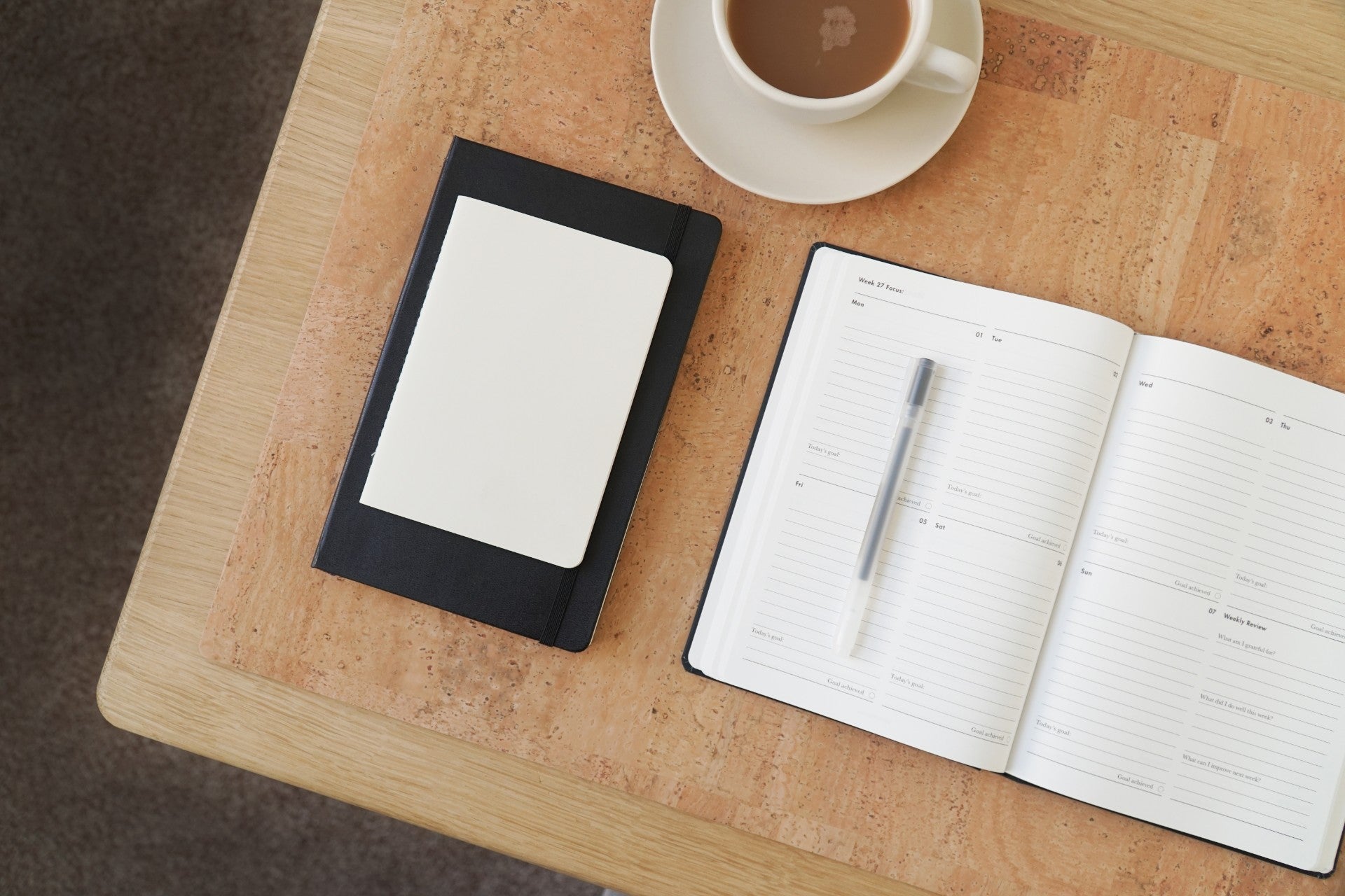 BU Cork Leather Desk Mat — Sustainable Handmade Desk Mat