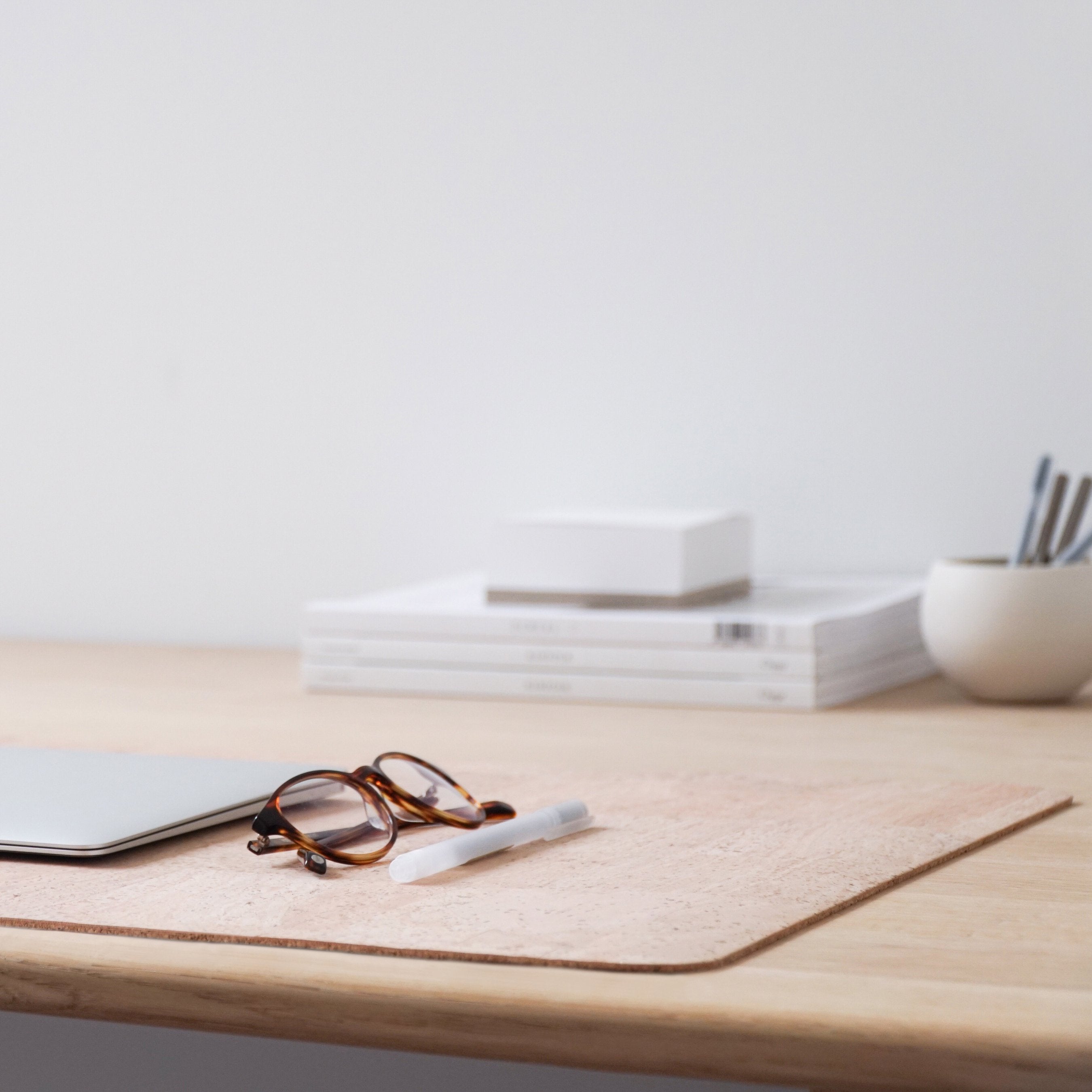 BU Cork Leather Desk Mat — Sustainable Handmade Desk Mat