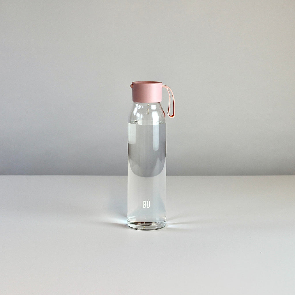 BU Water – 700ml Reusable Glass Bottle with Optional Charcoal Filter
