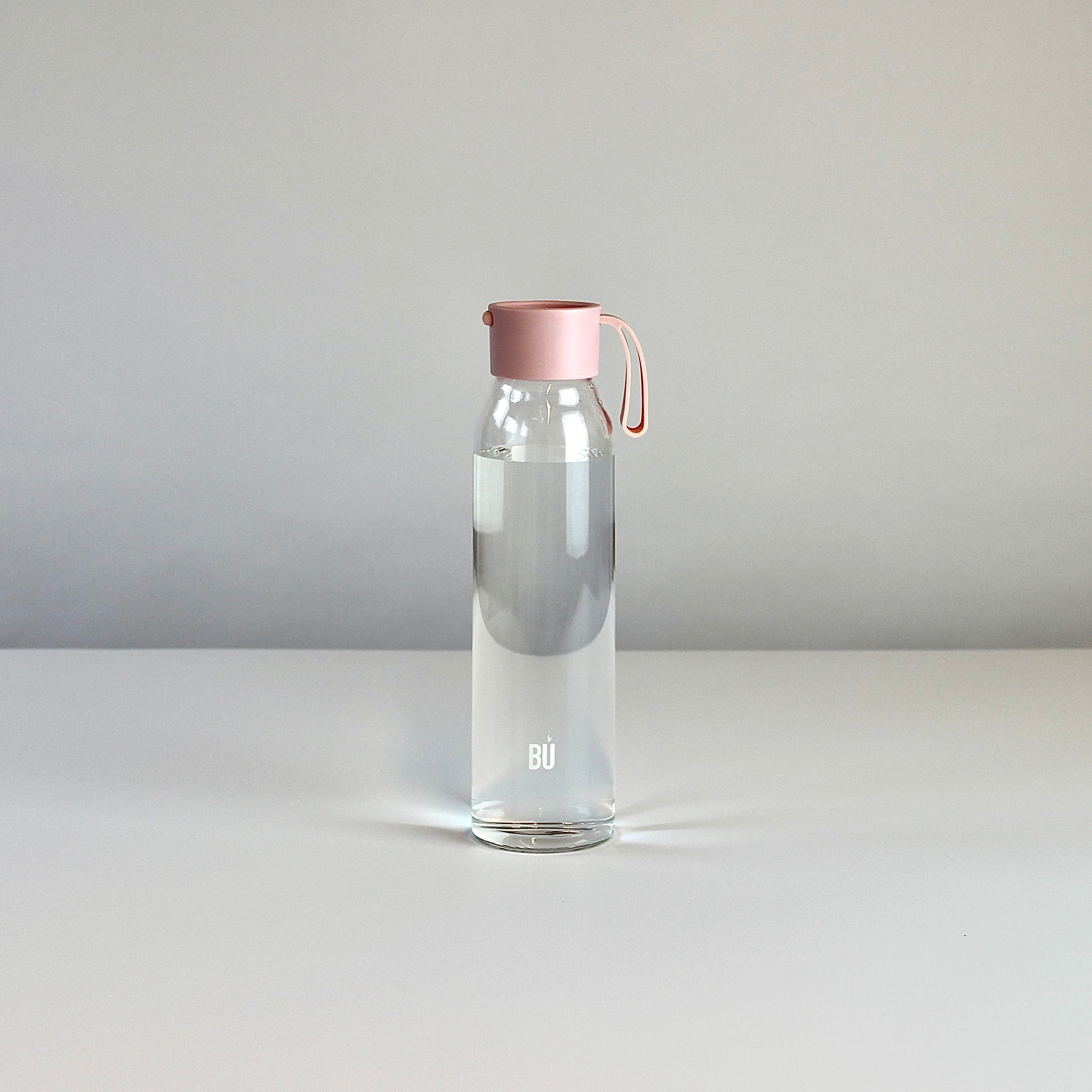 BU Water – 700ml Reusable Glass Bottle with Optional Charcoal Filter