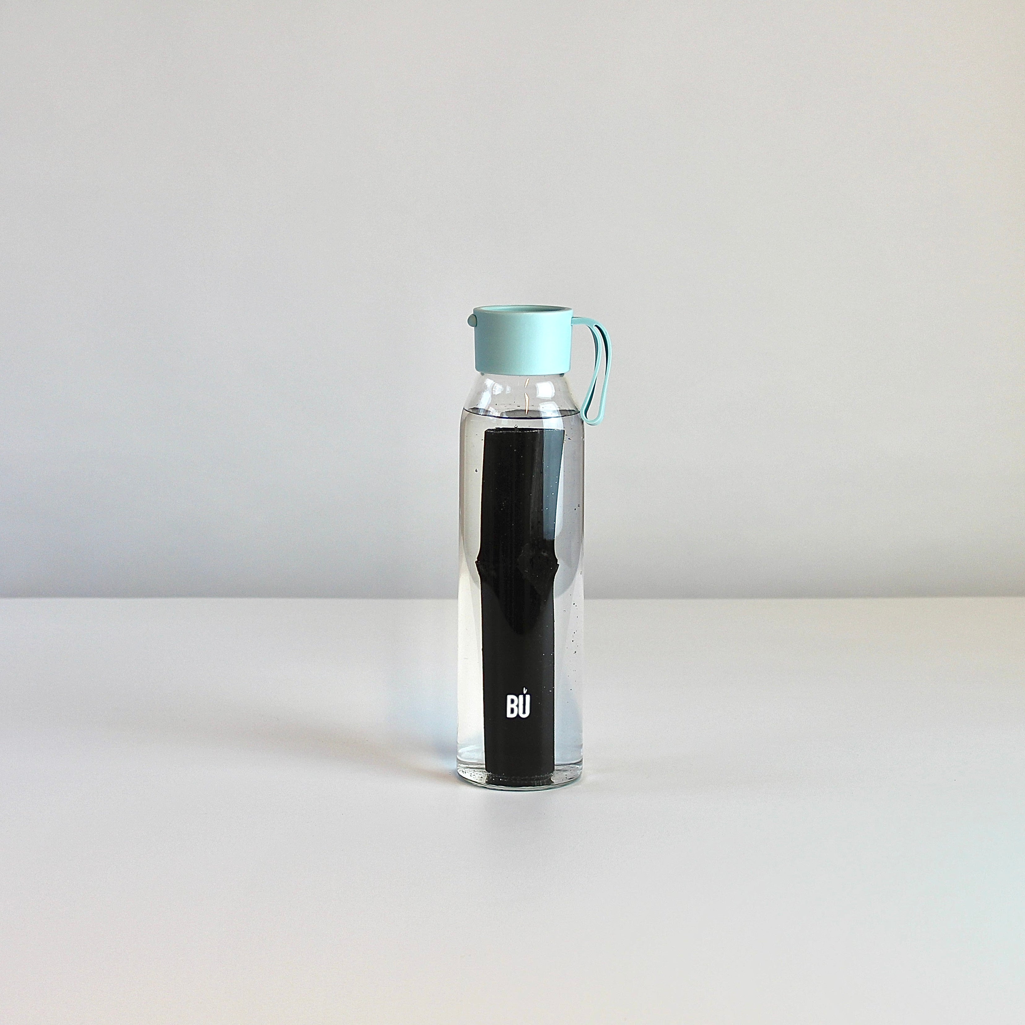 BU Water – 700ml Reusable Glass Bottle with Optional Charcoal Filter