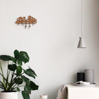 Honeycomb Bamboo Key Holder – Magnetic Wall-Mounted Key Rack