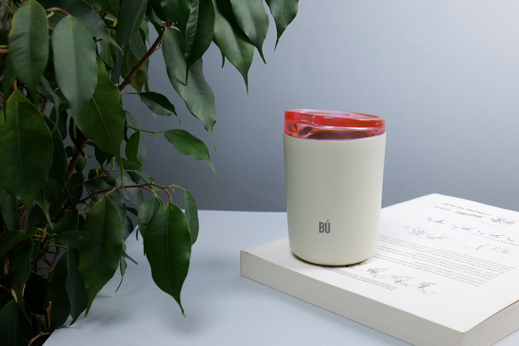 BU Brew – 300ml Insulated Stainless Steel Coffee Mug with Splash-Proof Lid