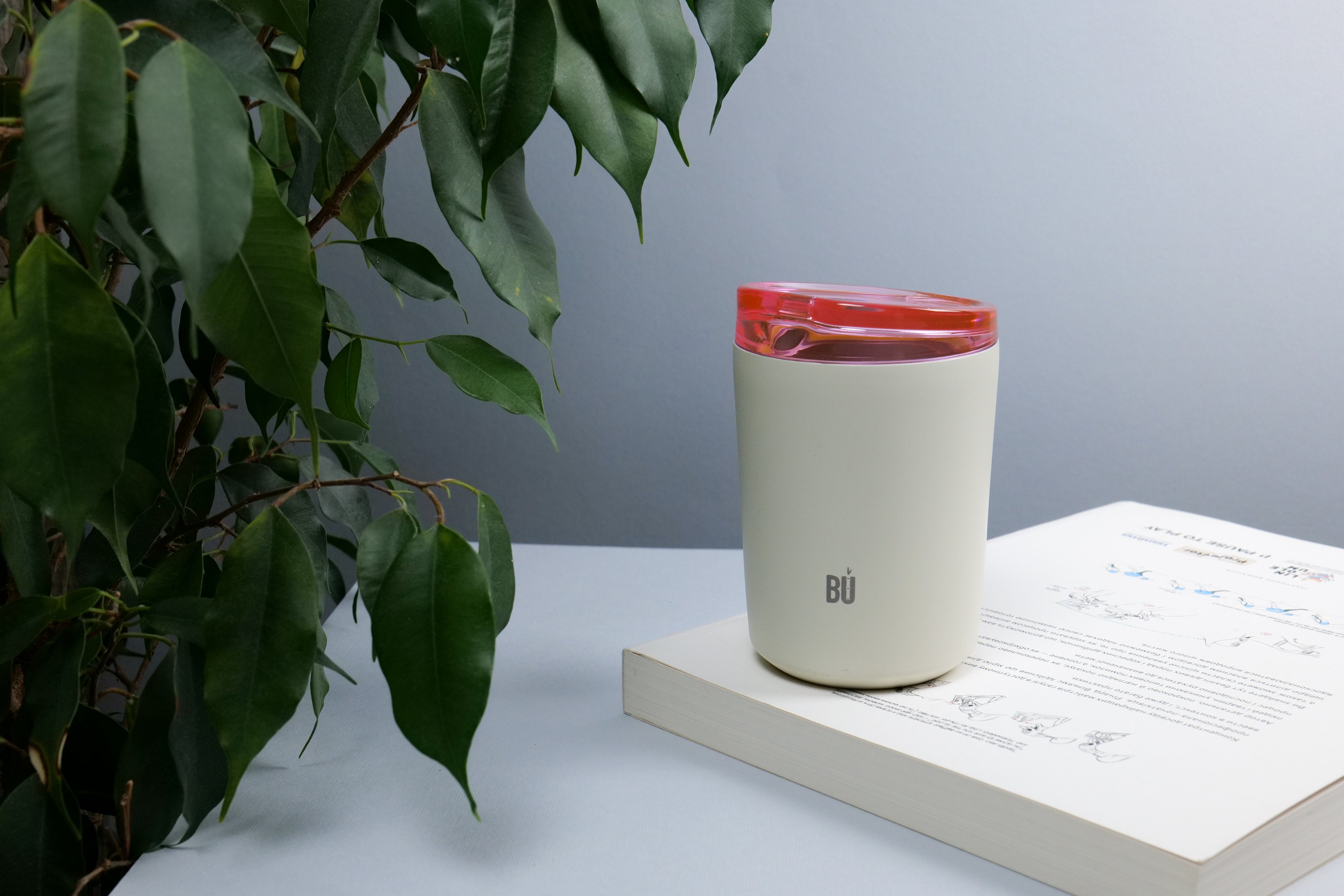BU Brew – 300ml Insulated Stainless Steel Coffee Mug with Splash-Proof Lid