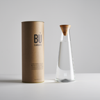 BU Carafe – 1.2L Mouth-Blown Glass Jug with Bamboo or Glass Lid