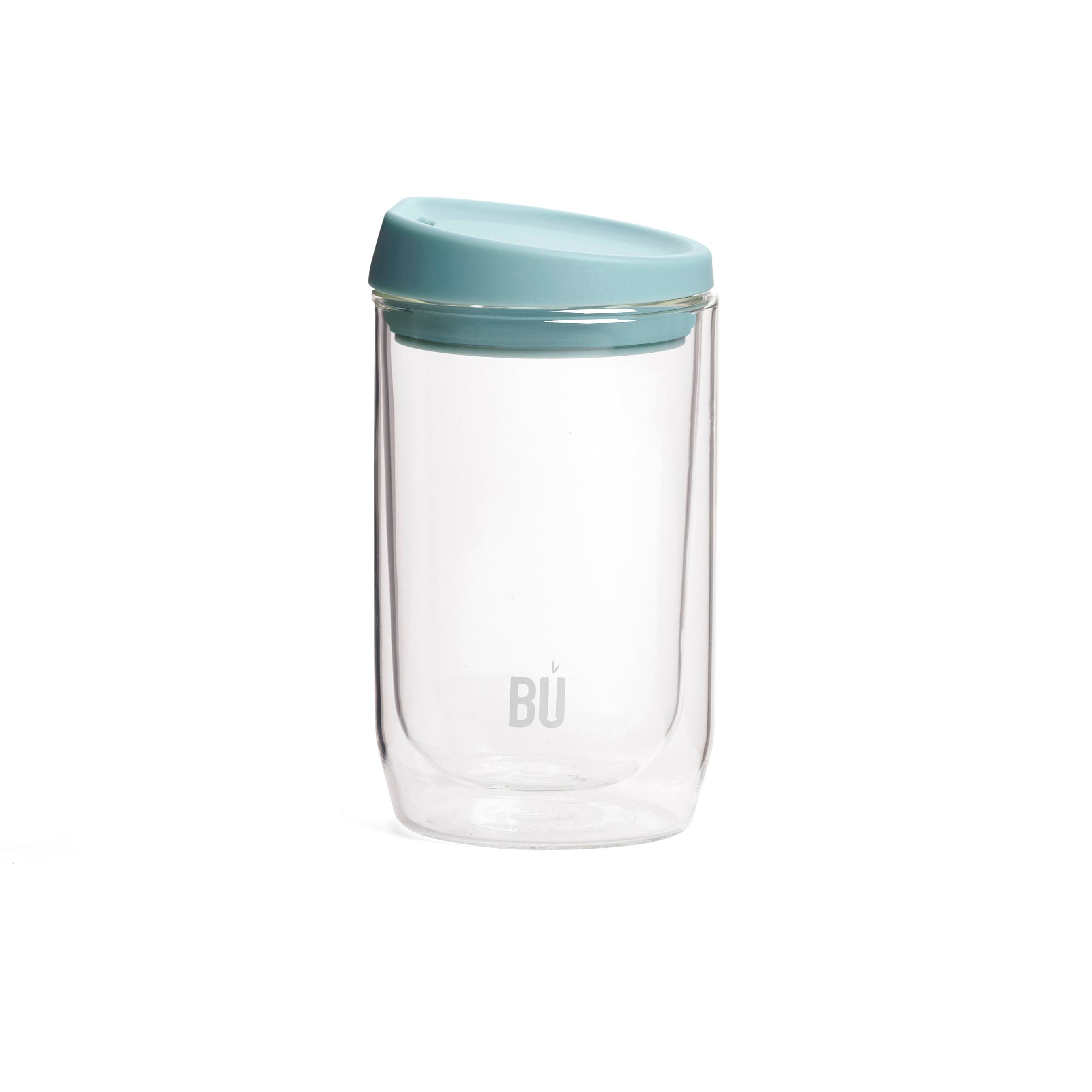 BU Brew – Double-Walled Glass Coffee Cup (8oz, 12oz, 16oz)