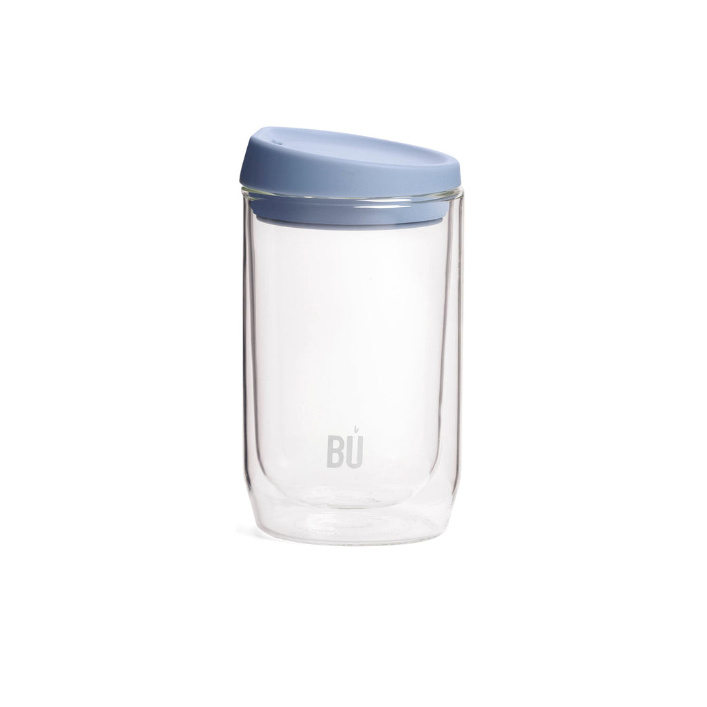 BU Brew – Double-Walled Glass Coffee Cup (8oz, 12oz, 16oz)