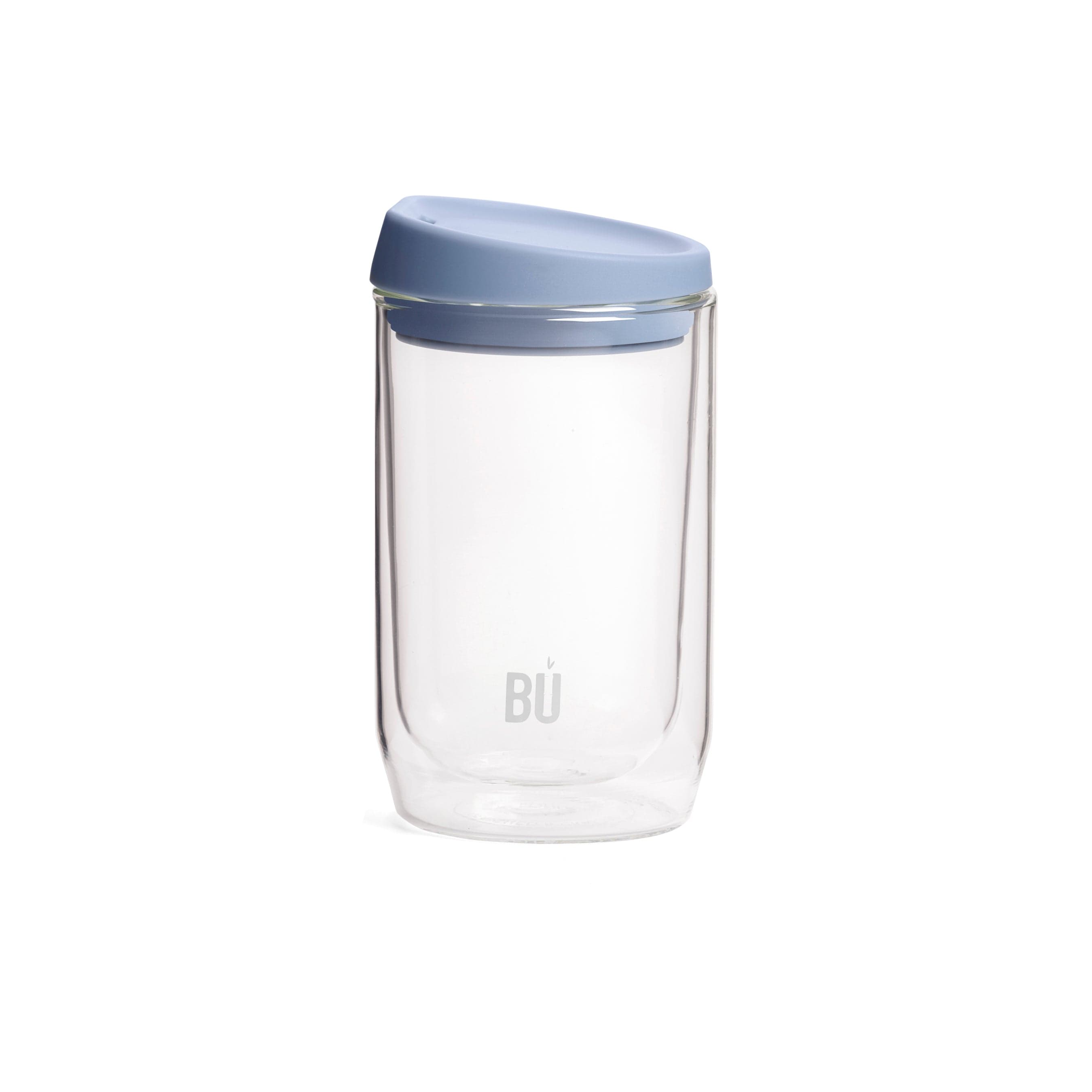 BU Brew – Double-Walled Glass Coffee Cup (8oz, 12oz, 16oz)