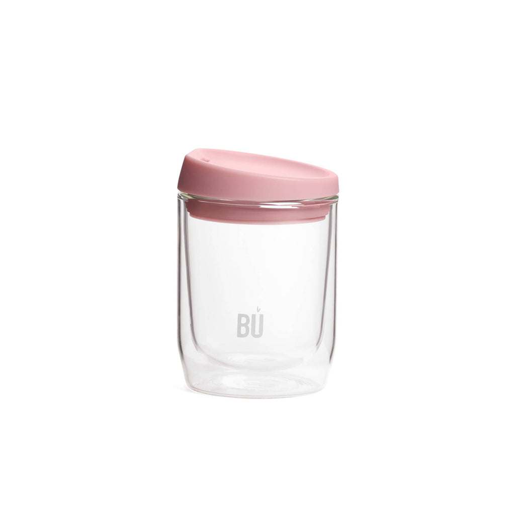 BU Brew – Double-Walled Glass Coffee Cup (8oz, 12oz, 16oz)