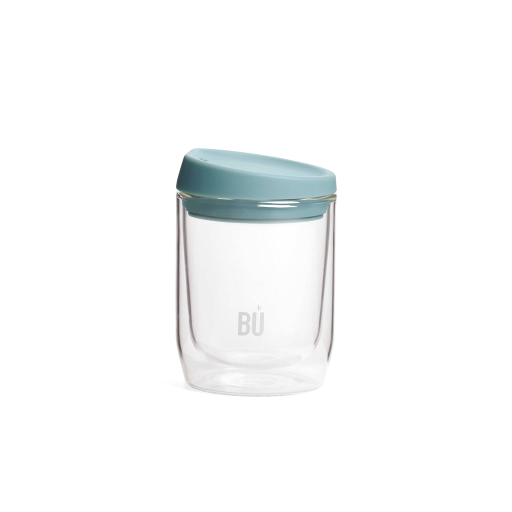 BU Brew – Double-Walled Glass Coffee Cup (8oz, 12oz, 16oz)