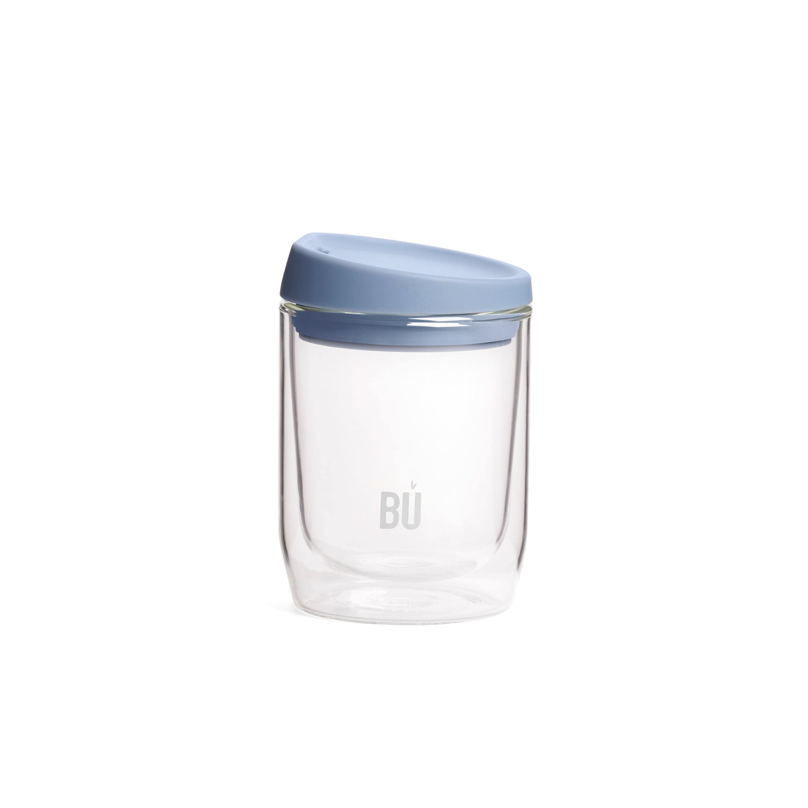 BU Brew – Double-Walled Glass Coffee Cup (8oz, 12oz, 16oz)