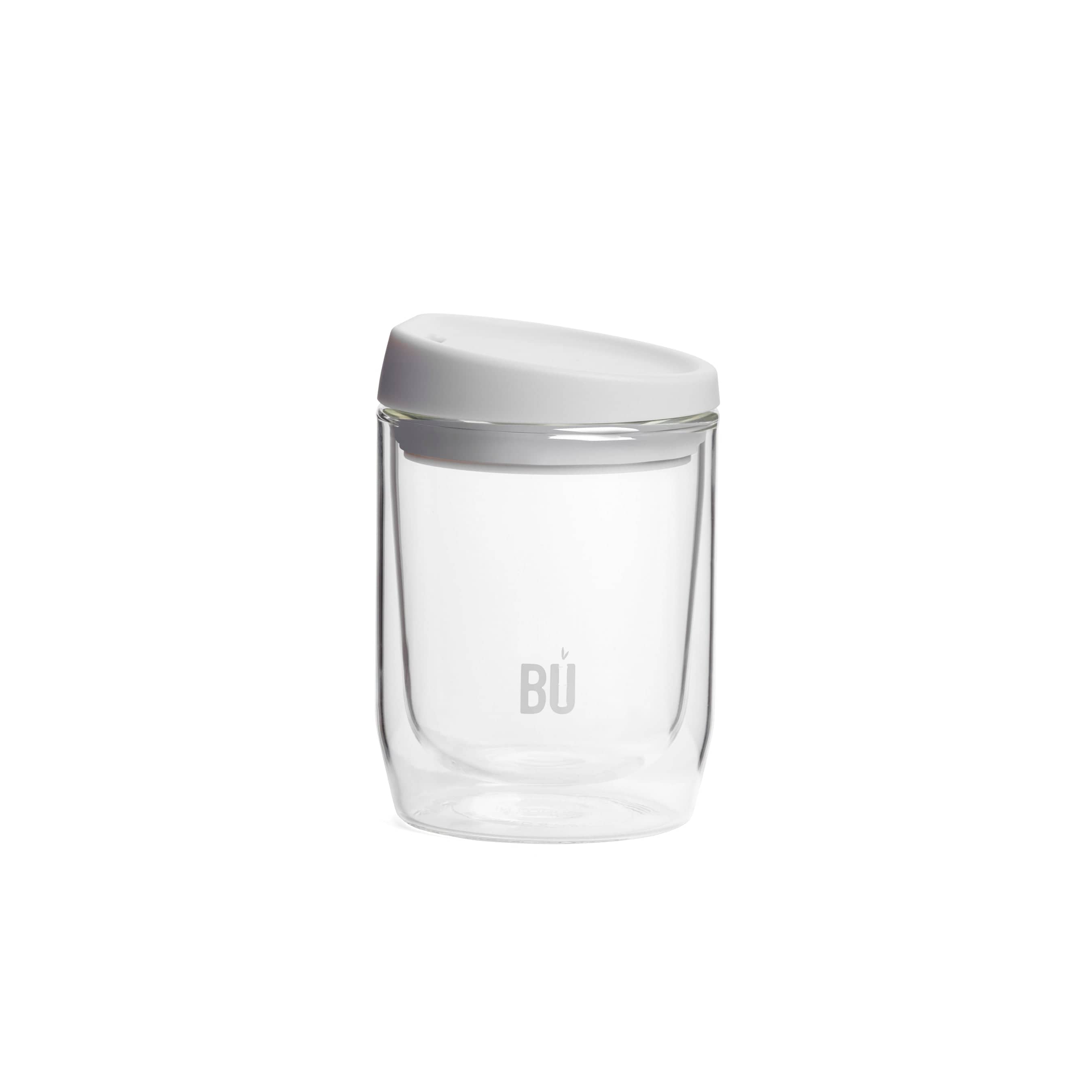 BU Brew – Double-Walled Glass Coffee Cup (8oz, 12oz, 16oz)