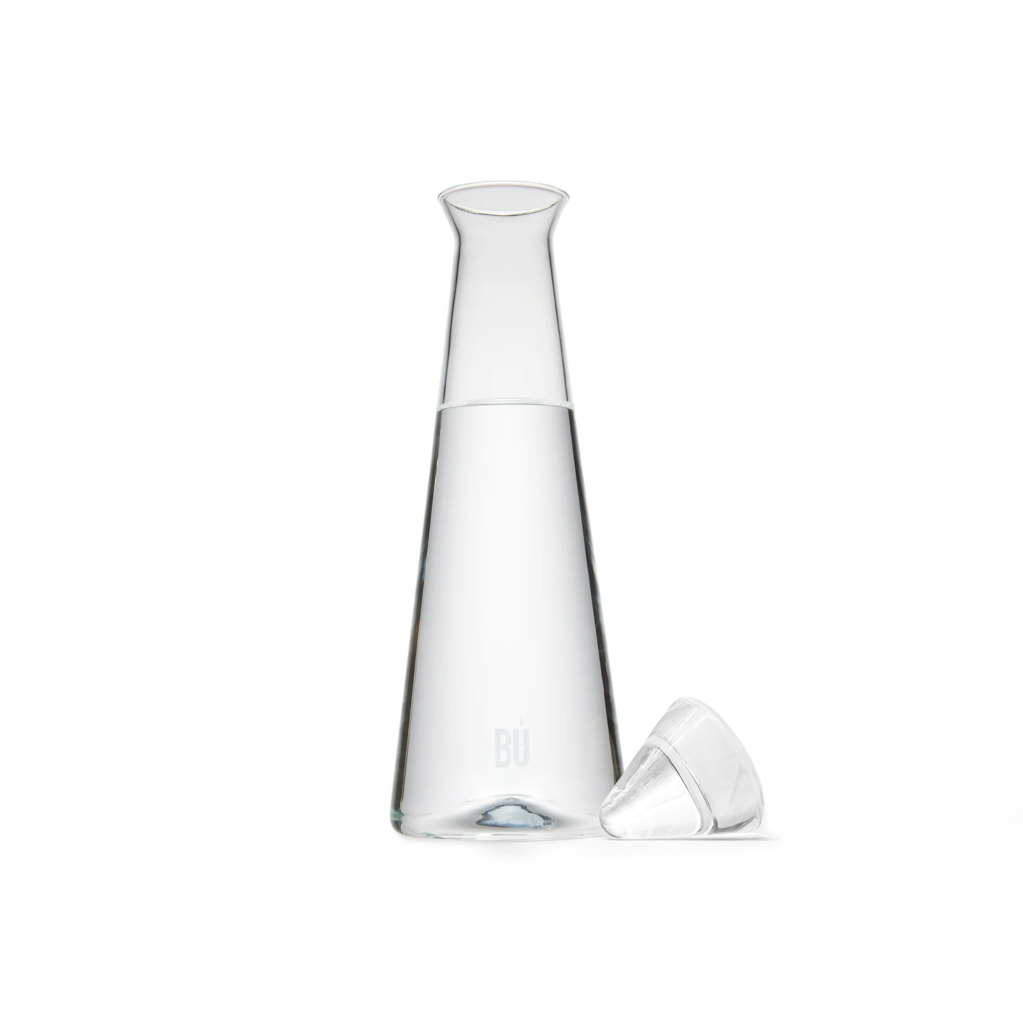 BU Carafe – 1.2L Mouth-Blown Glass Jug with Bamboo or Glass Lid