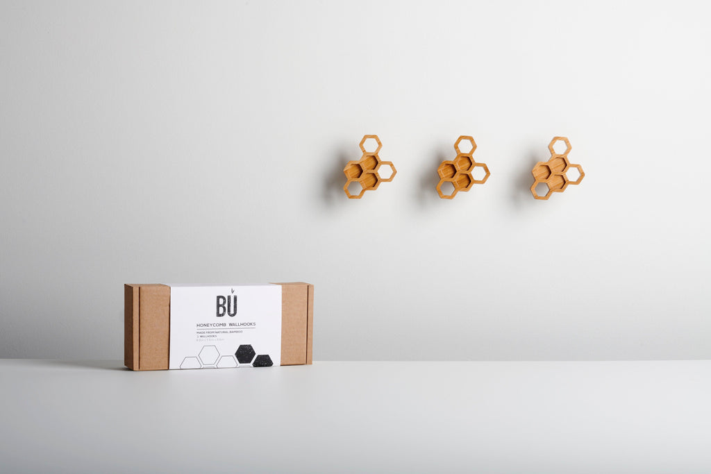 Honeycomb Wall Hooks (Set of 3)