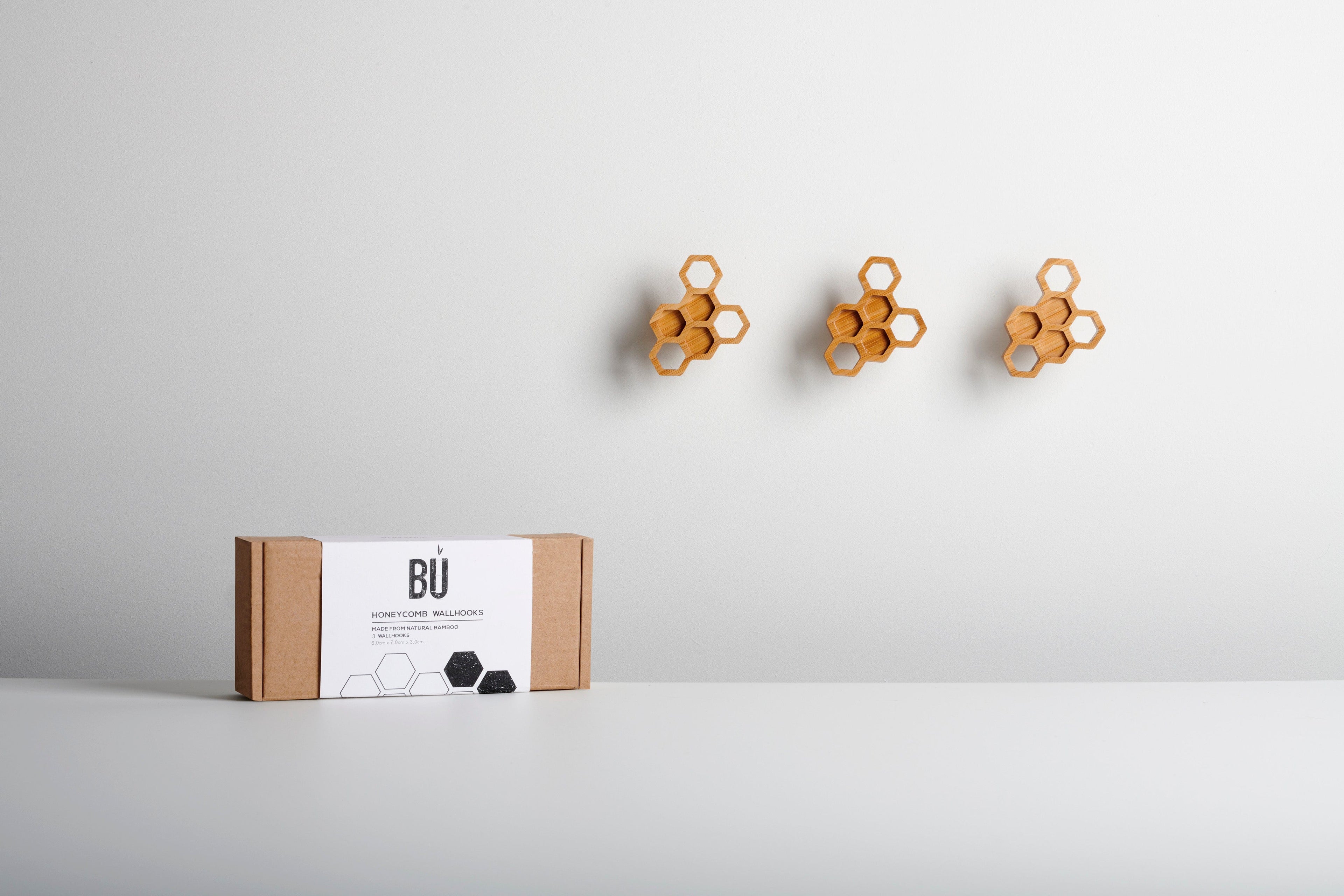 Honeycomb Wall Hooks (Set of 3)