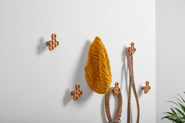 Honeycomb Wall Hooks (Set of 3)