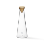 BU Carafe – 1.2L Mouth-Blown Glass Jug with Bamboo or Glass Lid