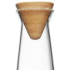 BU Carafe – 1.2L Mouth-Blown Glass Jug with Bamboo or Glass Lid
