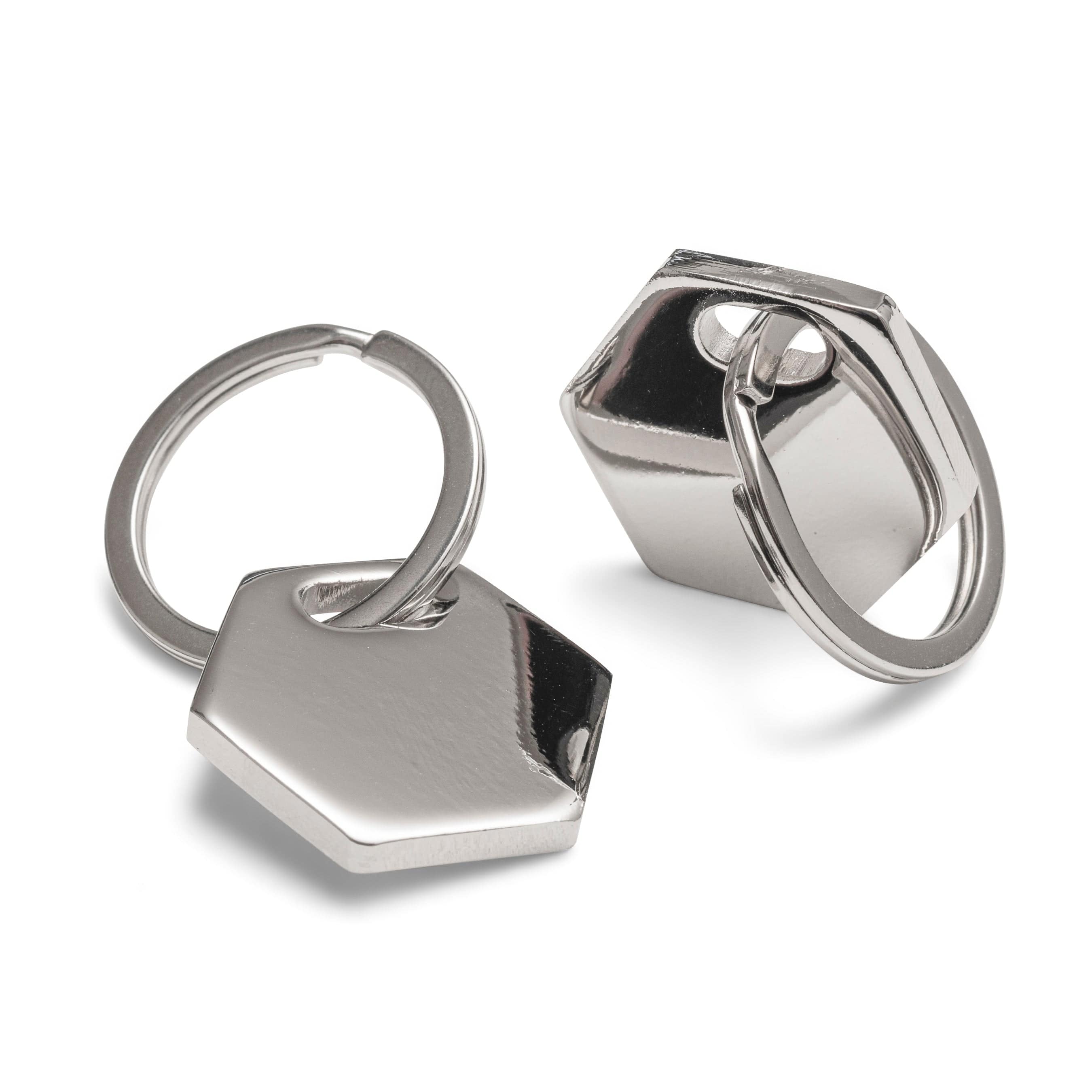 2x Hexagonal Key Fobs