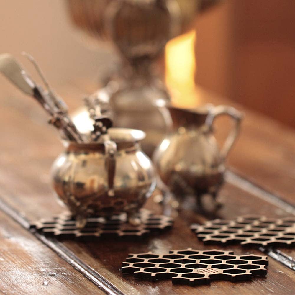 Bamboo Honeycomb Coasters (set of 6)